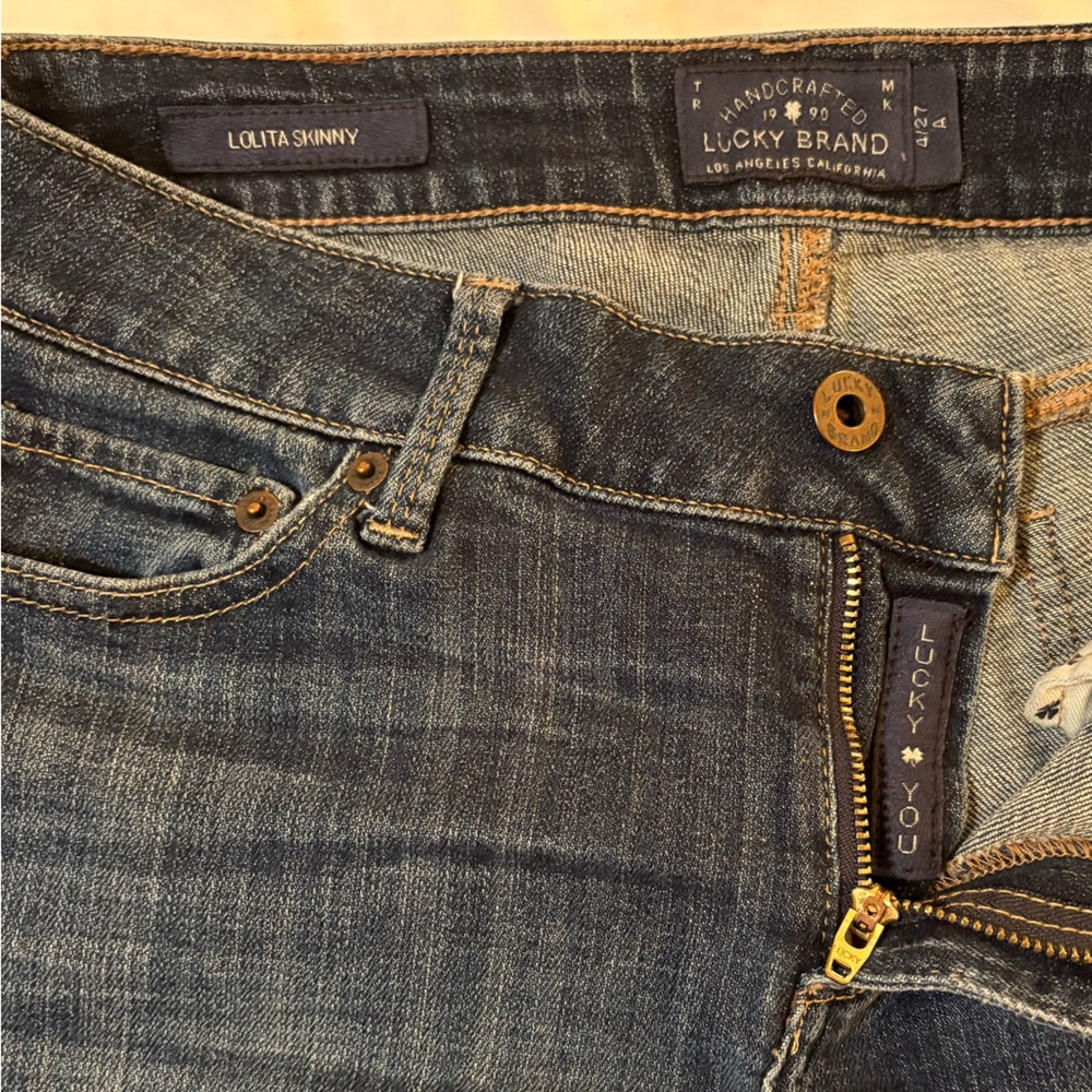 Lucky Brand Lolita Skinny Medium Blue Skinny Jeans Size 4 27 28 inch